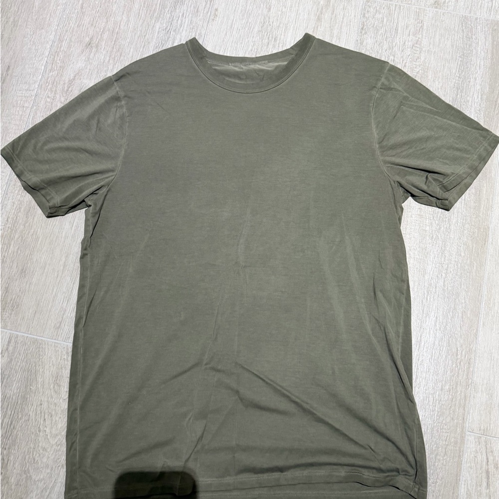 Olive Green Men's T-Shirt Lululemon size medium